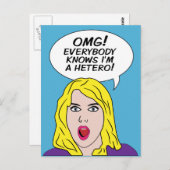 レトロ漫画はがき ポストカード (正面/裏面)