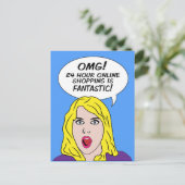 レトロ漫画はがき ポストカード (スタンド正面)