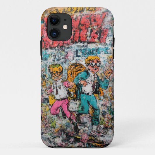 レトロ漫画アドベンチャーモバイルケース Case-Mate iPhoneケース (裏面)