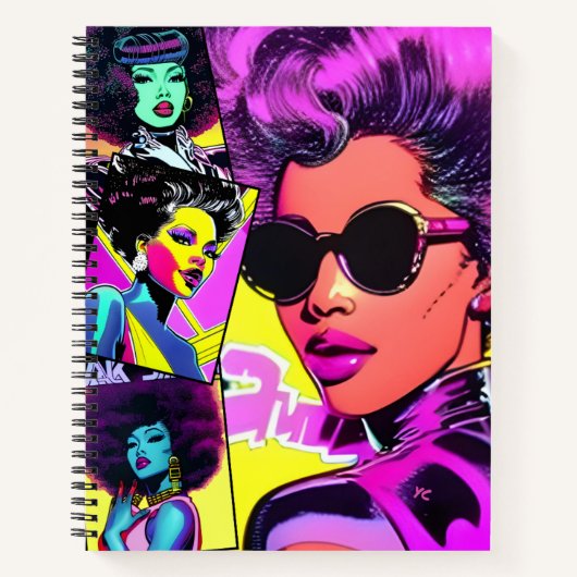 レトロ漫画アート ノートブック (正面)