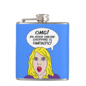 レトロ漫画カスタムフラスコ フラスク (正面)