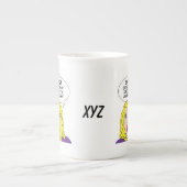 レトロ漫画カスタムマグス ボーンチャイナマグカップ (正面)