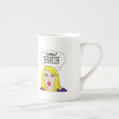 レトロ漫画カスタムマグス ボーンチャイナマグカップ (右)