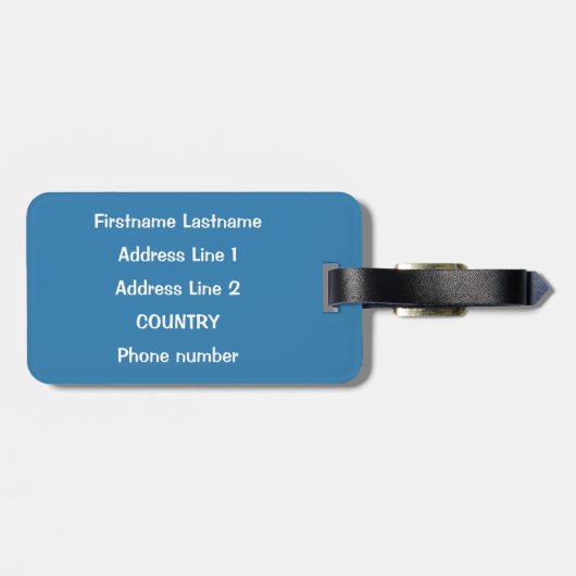 レトロ漫画カスタムラゲッジタグ ラゲッジタグ (裏面横)