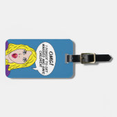 レトロ漫画カスタムラゲッジタグ ラゲッジタグ (正面横)
