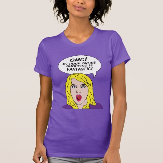 レトロ漫画シャツ&ジャケット Tシャツ (正面)