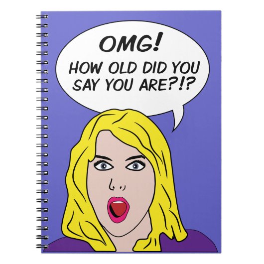 レトロ漫画ノート ノートブック (正面)