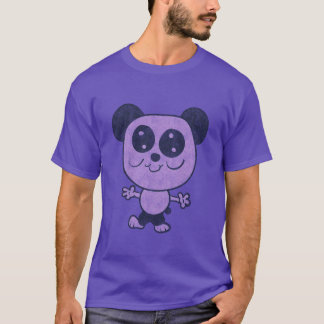 レトロ漫画パンダ Tシャツ