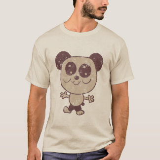 レトロ漫画パンダ Tシャツ