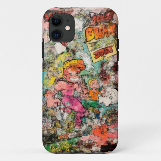 レトロ漫画ヒーローモバイルケース Case-Mate iPhoneケース (裏面)