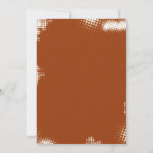 レトロ漫画ブックスタイルカボチャ秋ベビーシャワー 招待状 (裏面)