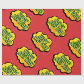 レトロ漫画ブックスタイルハッピーニューイヤー ラッピングペーパー (フラット)