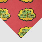 レトロ漫画ブックスタイルハッピーニューイヤー 薄葉紙 (詳細)