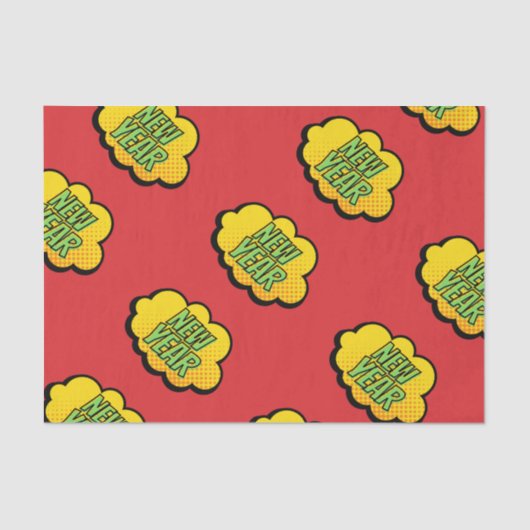 レトロ漫画ブックスタイル新年 薄葉紙 (正面)