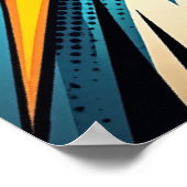 レトロ漫画ブックスタイル"WHOOSH!" アートポップ・アートのの爆発 ポスター (角)