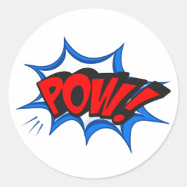 レトロ漫画ポップ・アートのアート ラウンドシール