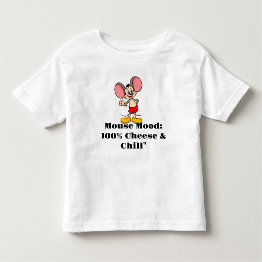 レトロ漫画マウスTシャツ トドラーTシャツ (正面)