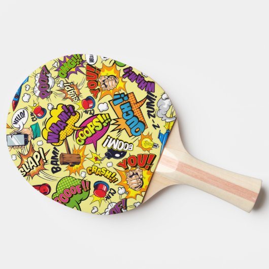 レトロ漫画卓球ラケット両面冷却性 卓球ラケット (横)