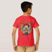 レトロ漫画本Tシャツ Tシャツ (裏面フル)