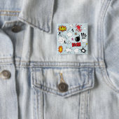 レトロ漫画爆発アポップ・アートのート 缶バッジ (インサイチュ)