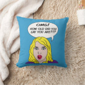 レトロ漫画装飾用クッション クッション (ブランケット)