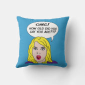 レトロ漫画装飾用クッション クッション (裏面)