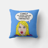 レトロ漫画装飾用クッション クッション (裏面)