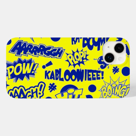 レトロ漫画通話 Case-Mate iPhoneケース (裏面 (横))