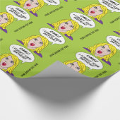 レトロ漫画遅れ誕生日ラッピング紙 ラッピングペーパー (角)