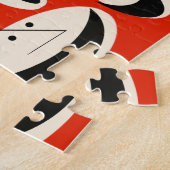 レトロ漫画顔パターンパズル ジグソーパズル (側面)