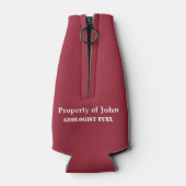 レトロ漫画 – 心配するな；私は地質学者だ！ ボトルクーラー (裏面)