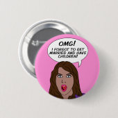 レトロ漫画 缶バッジ (正面&裏面)