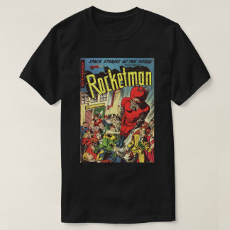レトロ漫画- Rocketman Tシャツ