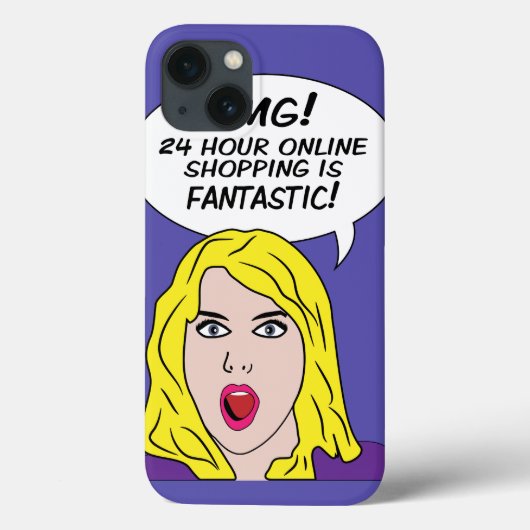 レトロ漫画iPadケース Case-Mate iPhoneケース (裏面)