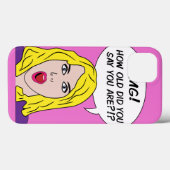 レトロ漫画iPadケース Case-Mate iPhoneケース (裏面 (横))