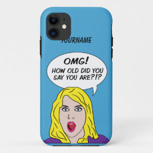 レトロ漫画iPhoneケース iPhone 11 ケース