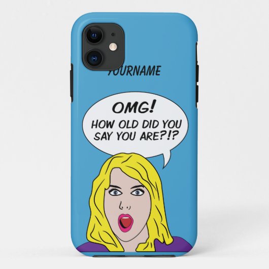 レトロ漫画iPhoneケース Case-Mate iPhoneケース (裏面)