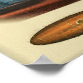 レトロ潜水艦 ポスター (角)