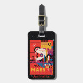 レトロ火星史跡宇宙観光 ラゲッジタグ (正面縦)