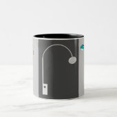 レトロ灯 ツートーンマグカップ (中央)