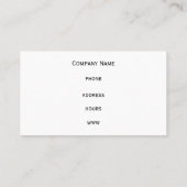 レトロ炭名刺 名刺 (裏面)