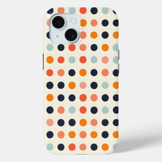 レトロ点々のある模様 Case-Mate iPhoneケース (裏面)