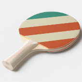 レトロ無はっきりした常ストライプ 卓球ラケット (正面アングル)