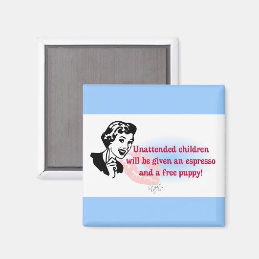 レトロ無人子 マグネット (正面/裏面)