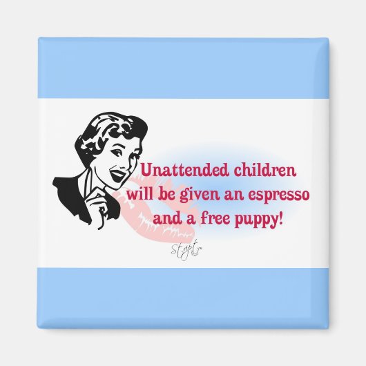 レトロ無人子 マグネット (正面)