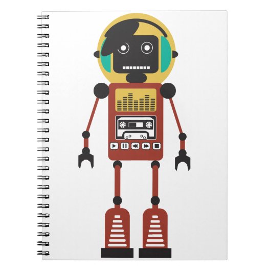 レトロ無線ロボット ノートブック (正面)