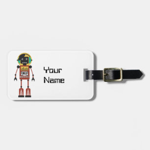 レトロ無線ロボット ラゲッジタグ
