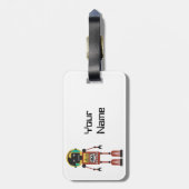 レトロ無線ロボット ラゲッジタグ (裏面縦)