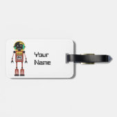 レトロ無線ロボット ラゲッジタグ (裏面横)