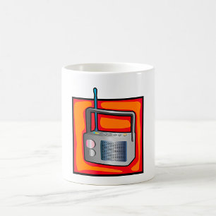 レトロ無線 コーヒーマグカップ